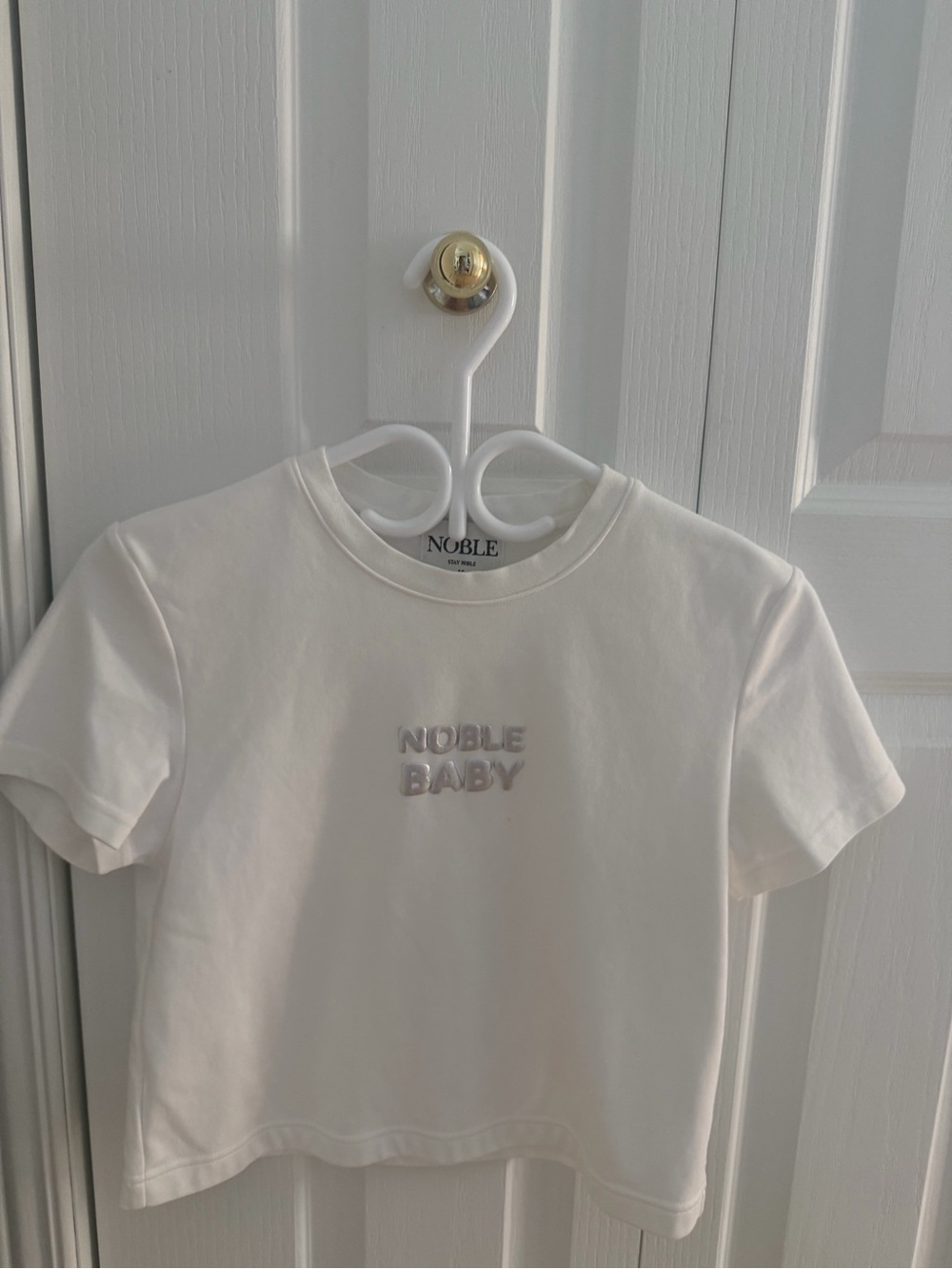 Noble Baby White Short Sleeve Tee for Girls